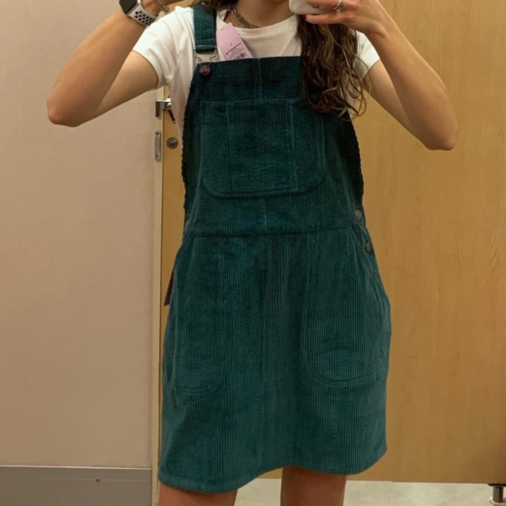 corduroy overall dress